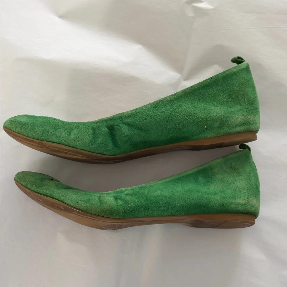 J. Crew Vibrant Green Suede Loafers - Picture 7 of 10